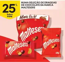 Continente Numa seleção de drageias de chocolate da marca maltesers promoção