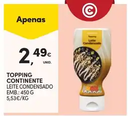 Continente Topping continente promoção