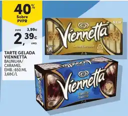 Continente Tarte gelada viennetta baunilha/caramel promoção