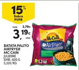 Continente batata palito airfryer mc cain julienne promoção
