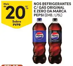 Continente refrigerantes c/ gás original e zero da marca pepsi promoção