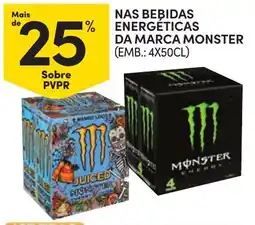 Continente nas bebidas energéticas da marca monster promoção