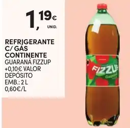 Continente Refrigerante c/ gas continente guaraná fizzup promoção