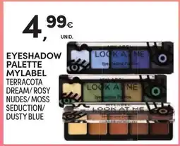 Continente eyeshadow palette mylabel promoção