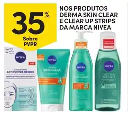 Continente Nos produtos derma skin clear e clear up strips da marca nivea promoção