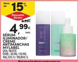 Continente Sérum iluminador/creme antimanchas mylabel promoção