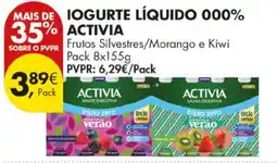 Pingo Doce Iogurte líquido activia promoção