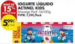 Pingo Doce Iogurte líquido actimel kids promoção