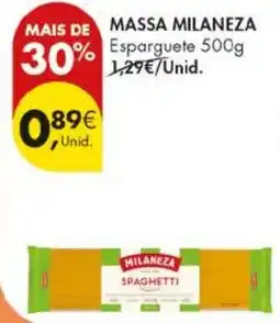 Pingo Doce Massa milaneza spaghetti promoção