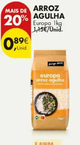 Pingo Doce Europa arroz agulha promoção