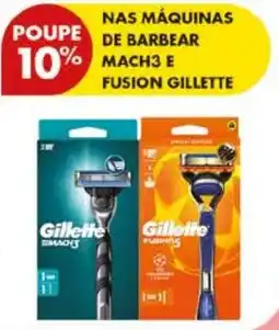 Pingo Doce Gillette Mach3 e Fusion Gillette promoção