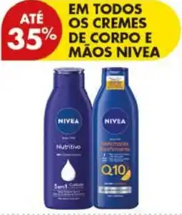 Pingo Doce Em todos os cremes de corpo e mãos nivea promoção