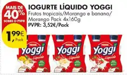 Pingo Doce Iogurte líquido yoggi promoção