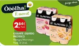 Pingo Doce Iogurte líquido proteico manga/morango promoção