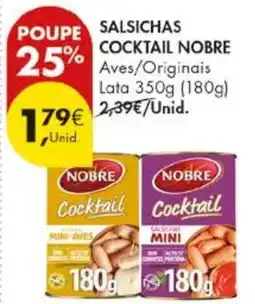 Pingo Doce Salsichas cocktail nobre promoção