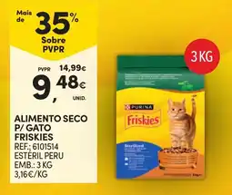 Continente alimento seco p/ gato friskies promoção