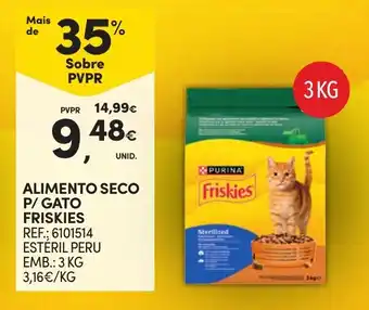 Alimento seco p/ gato friskies