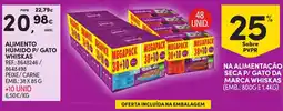 Continente Alimento húmido p/ gato whiskas promoção