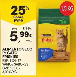 Continente alimento seco p/ gato friskies promoção