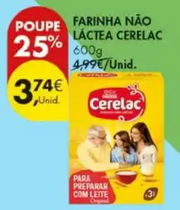 Pingo Doce Farinha não láctea cerelac promoção