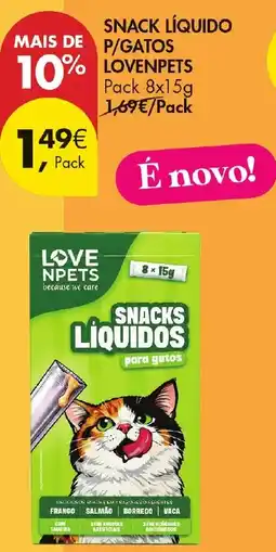Pingo Doce Snacks líquidos para gatos lovenpets promoção