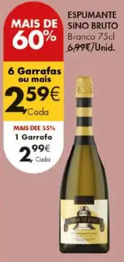 Pingo Doce Espumante sino bruto branco promoção