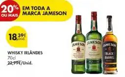 Pingo Doce whisky irlandês jameson promoção