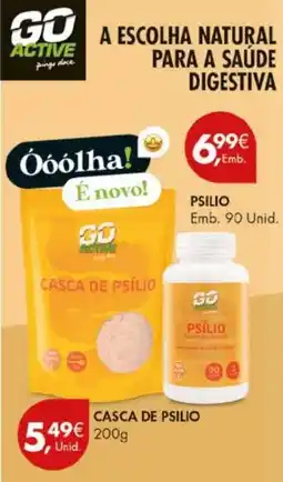 Pingo Doce Go active casca de psílio promoção