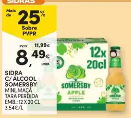 Continente Sidra c/ alcool somersby mini, maçã promoção