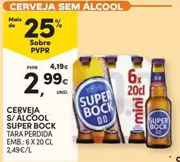 Continente Cerveja s/ álcool super bock promoção