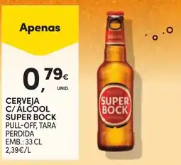 Continente Cerveja c/ álcool super bock promoção