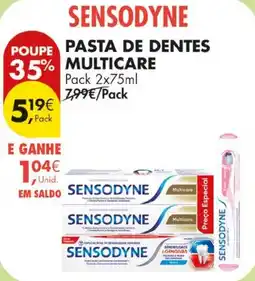 Pingo Doce sensodyne pasta de dentes multicare promoção
