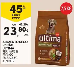 Continente Alimento seco p/ cão ultima promoção