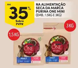 Continente Purina one mini adult promoção