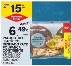 Continente paloco-do-pacifico desfiado pack poupanca continente promoção