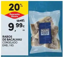 Continente Rabos de bacalhau congelado promoção