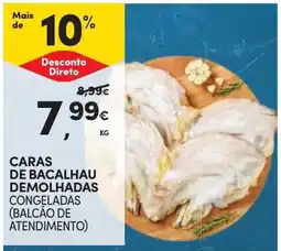 Continente Caras de bacalhau demolhadas congeladas promoção