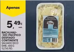 Continente bacalhau-do-pacifico desfiado continente promoção