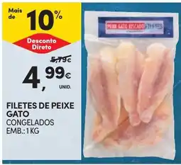 Continente filetes de peixe gato congelados promoção