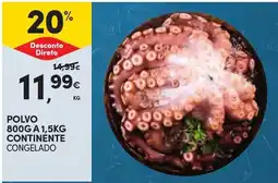 Continente Polvo continente congelado promoção