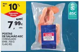 Continente Postas de salmão asc promoção