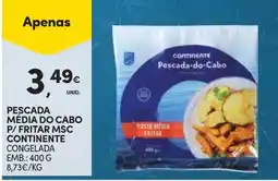 Continente Pescada do cabo continente promoção