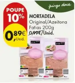 Pingo Doce mortadela original/azeitona promoção