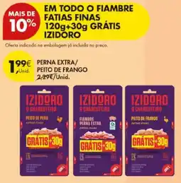 Pingo Doce Izidoro peito de frango fatias finas promoção