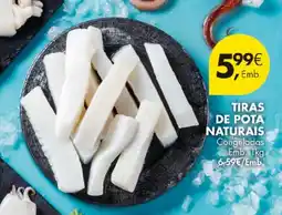 Pingo Doce Tiras de pota naturais promoção