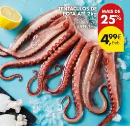 Pingo Doce tentáculos de pota promoção