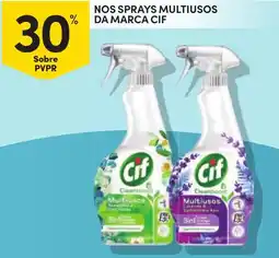 Continente sprays multiusos da marca cif promoção