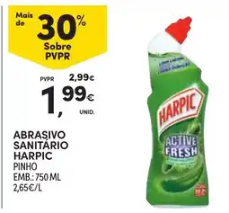 Continente Abrasivo sanitário harpic pinho promoção