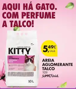 Pingo Doce Kitty areia aglomerante perfumada talco promoção