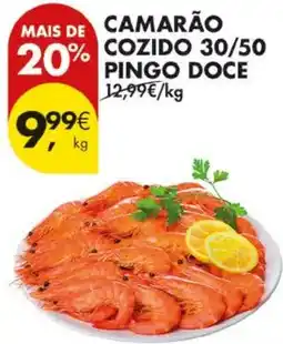 Pingo Doce Camarão cozido 30/50 Pingo Doce promoção